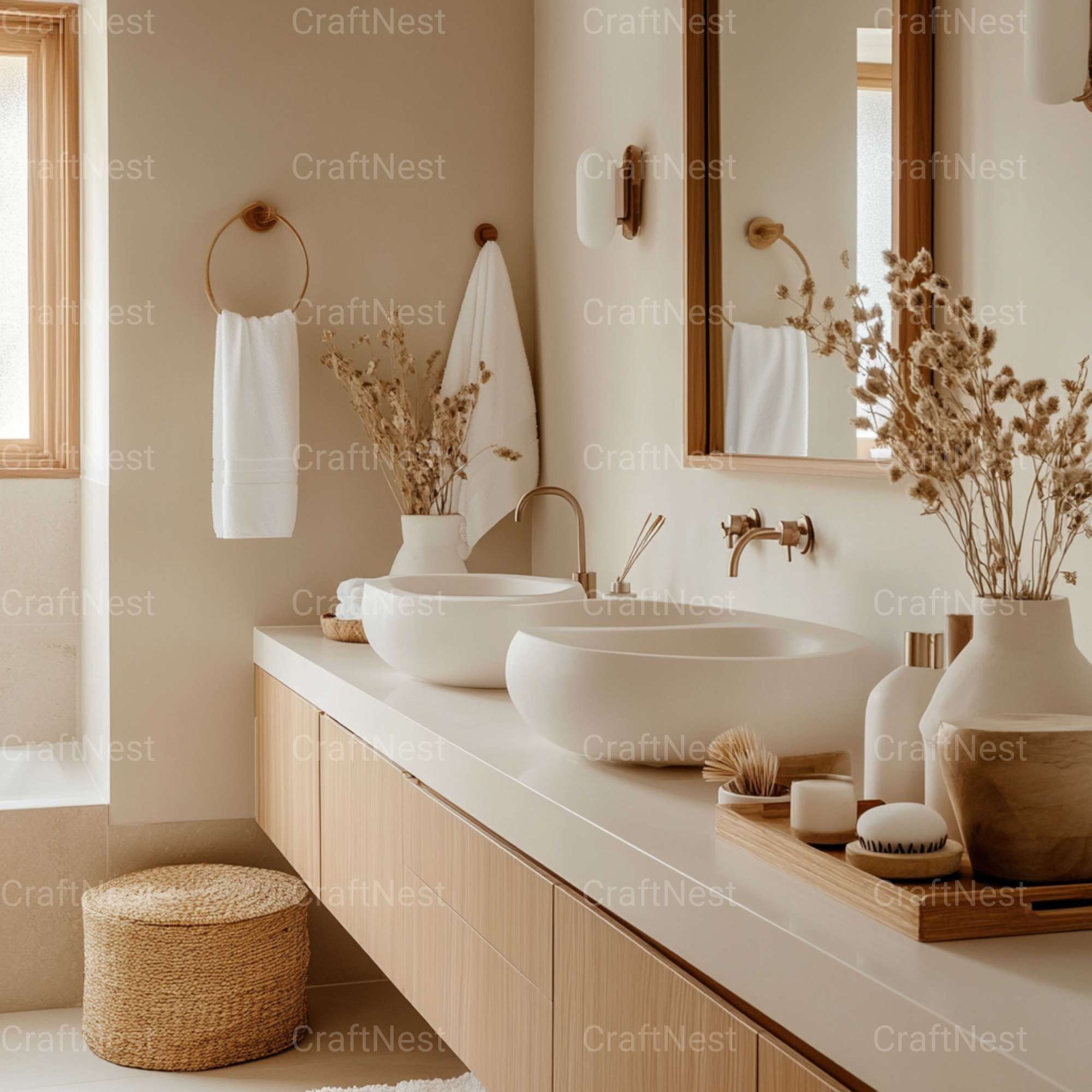 Bathroom Decor Stock Images - CraftNest - Digital Crafting and Art