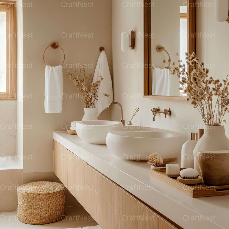 Bathroom Decor Stock Images - CraftNest - Digital Crafting and Art