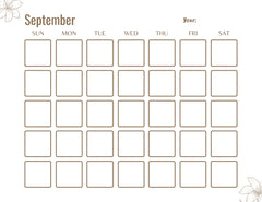 Blank Monthly Calendar KDP Planner - CraftNest - Digital Crafting and Art