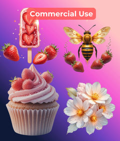 Strawberry Clipart Bundle - CraftNest - Digital Crafting and Art