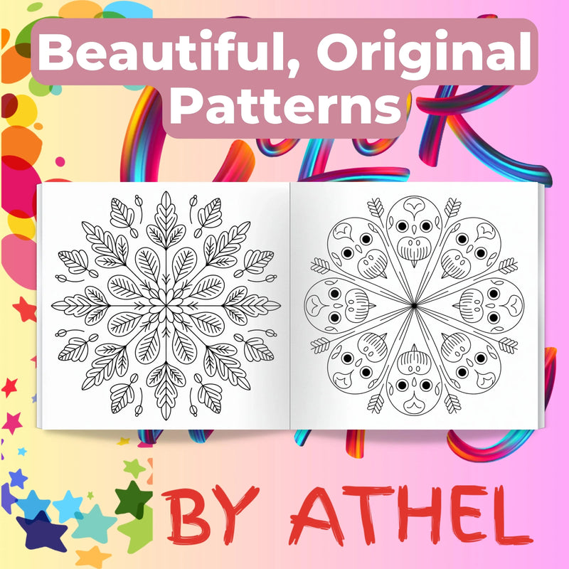 Whimsical Autumn Mandalas Coloring Book Bundle - CraftNest - Digital Crafting and Art