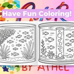 Aquarium Coloring Book Bundle - CraftNest - Digital Crafting and Art