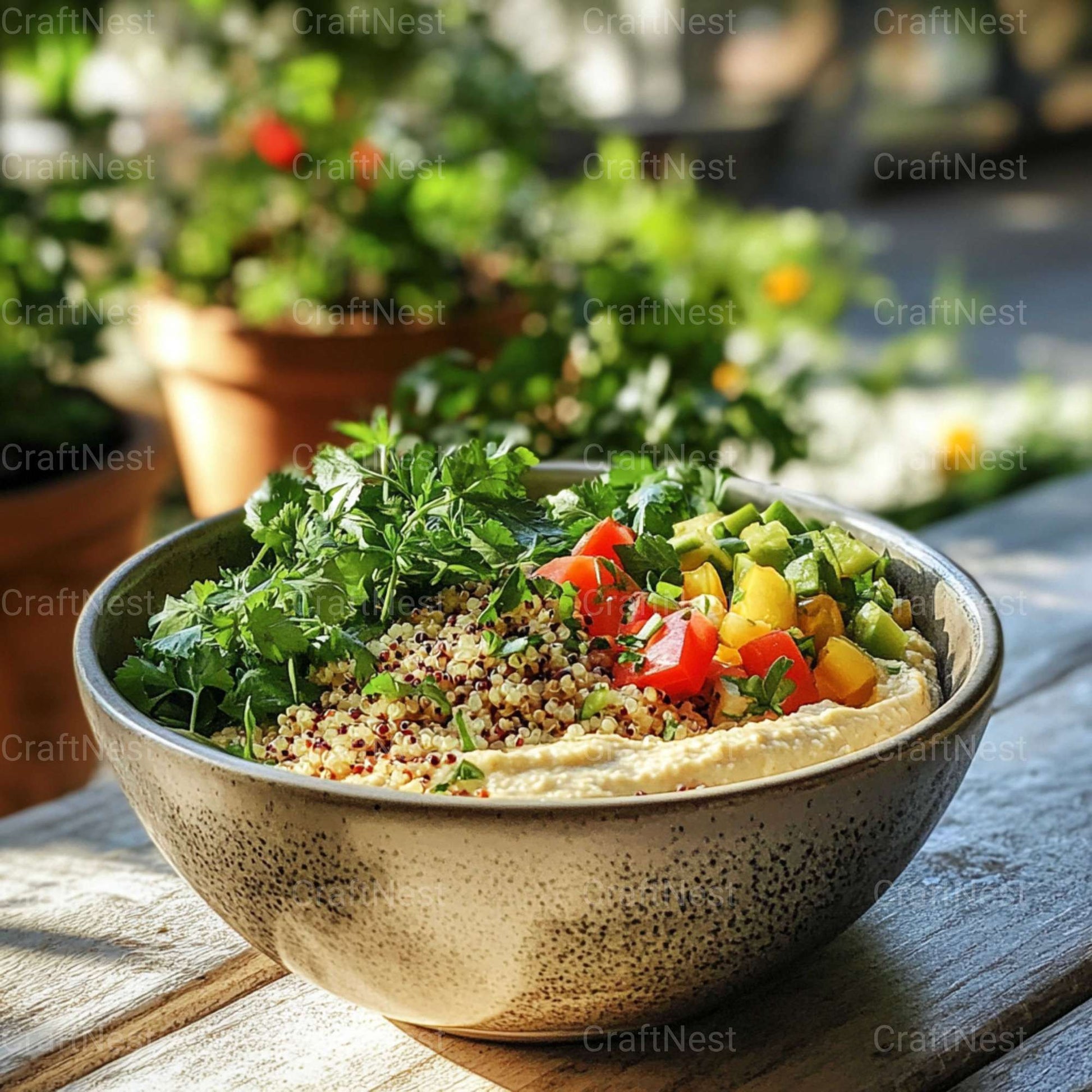Hummus Bowl Stock Images - CraftNest - Digital Crafting and Art