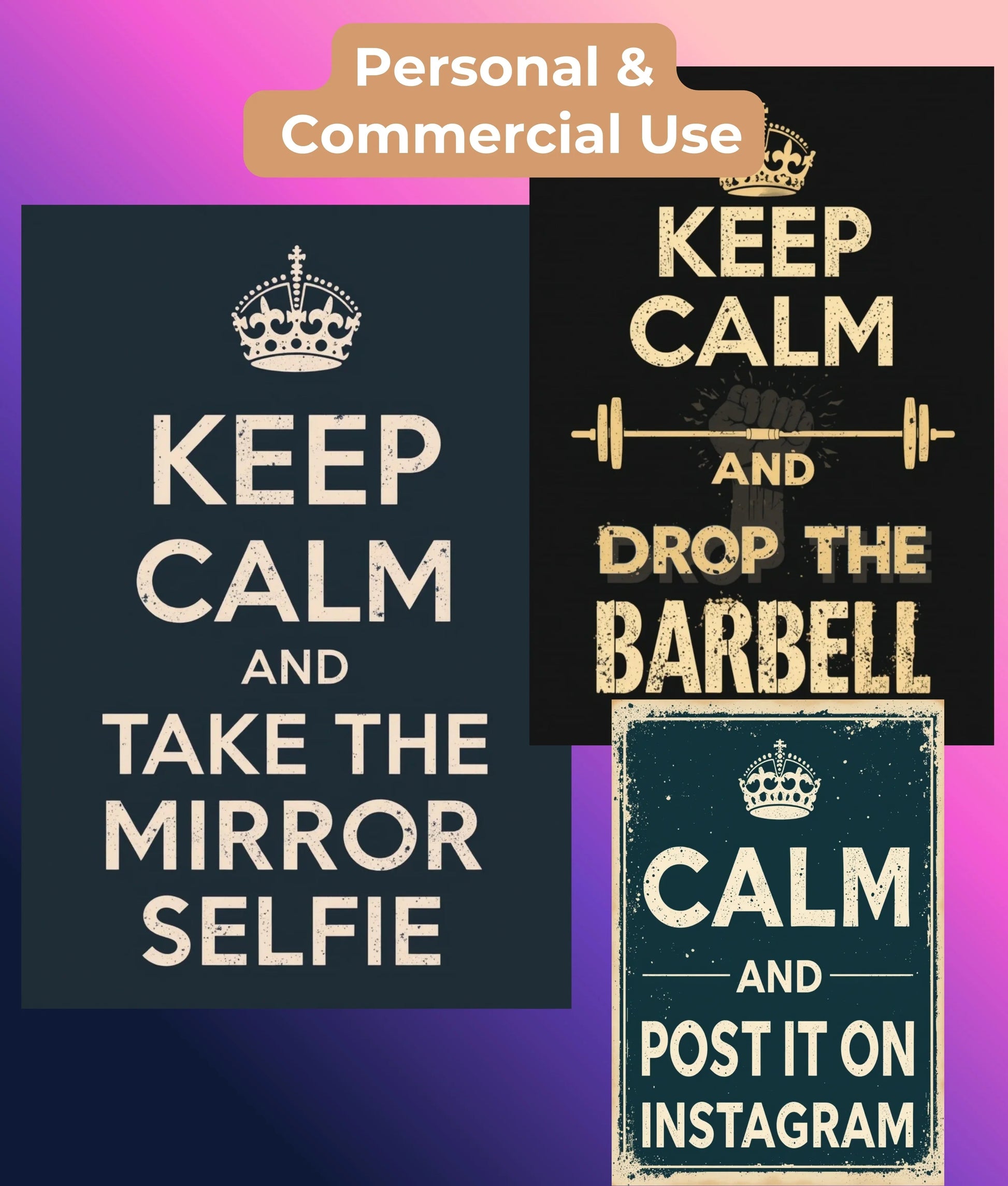 GYM Wall Art Collection - CraftNest - Digital Crafting and Art