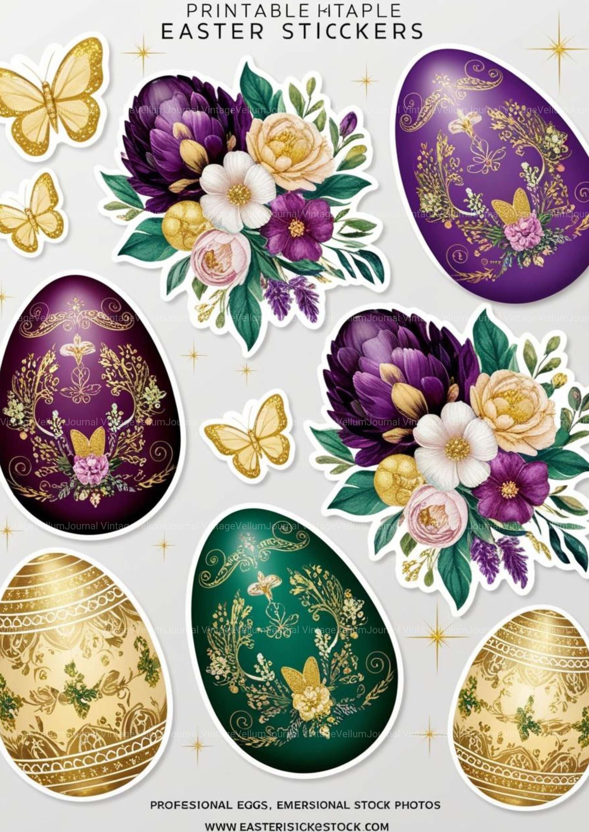 Easter Junk Journal Pages - CraftNest - Digital Crafting and Art