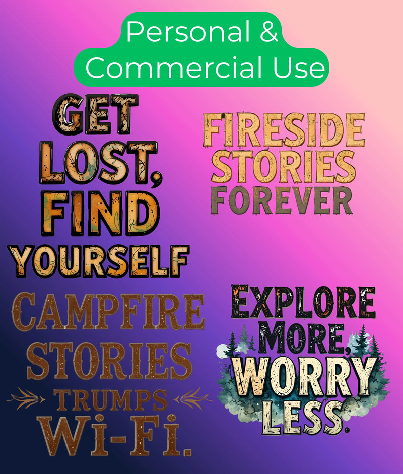 Camping & Nature Clipart Bundle - CraftNest - Digital Crafting and Art