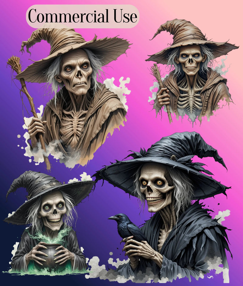 Old Hag Witch Clipart Bundle - CraftNest - Digital Crafting and Art