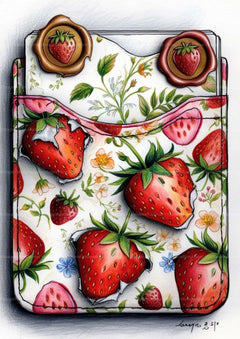 Strawberry Junk Journal Pages - CraftNest - Digital Crafting and Art