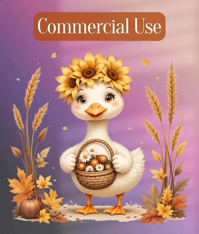 Autumn Goose Clipart Bundle - CraftNest - Digital Crafting and Art