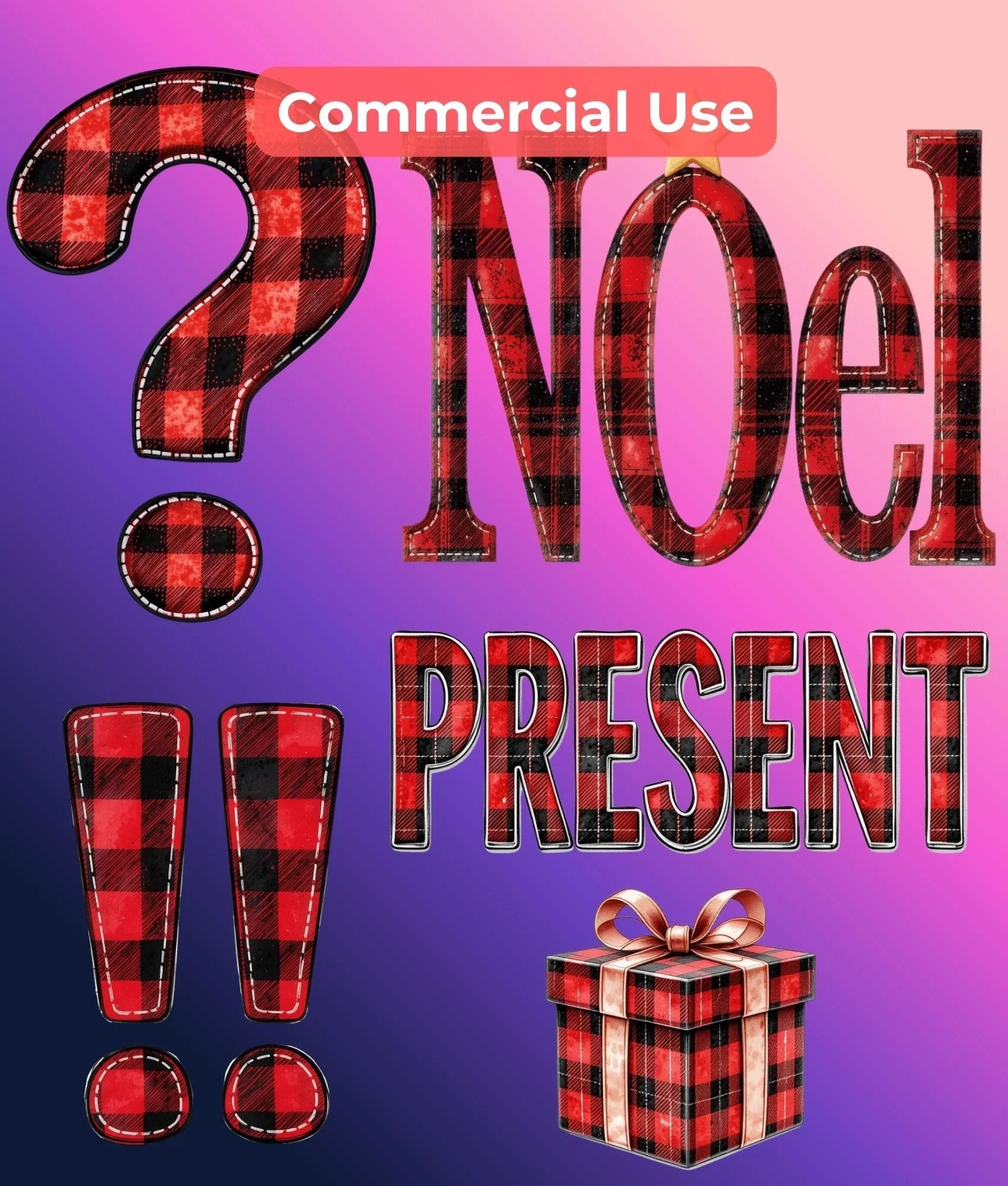 Christmas Flannel Clipart Bundle - CraftNest - Digital Crafting and Art