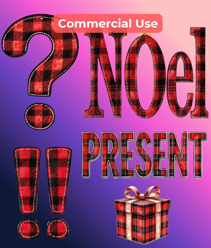 Christmas Flannel Clipart Bundle - CraftNest - Digital Crafting and Art