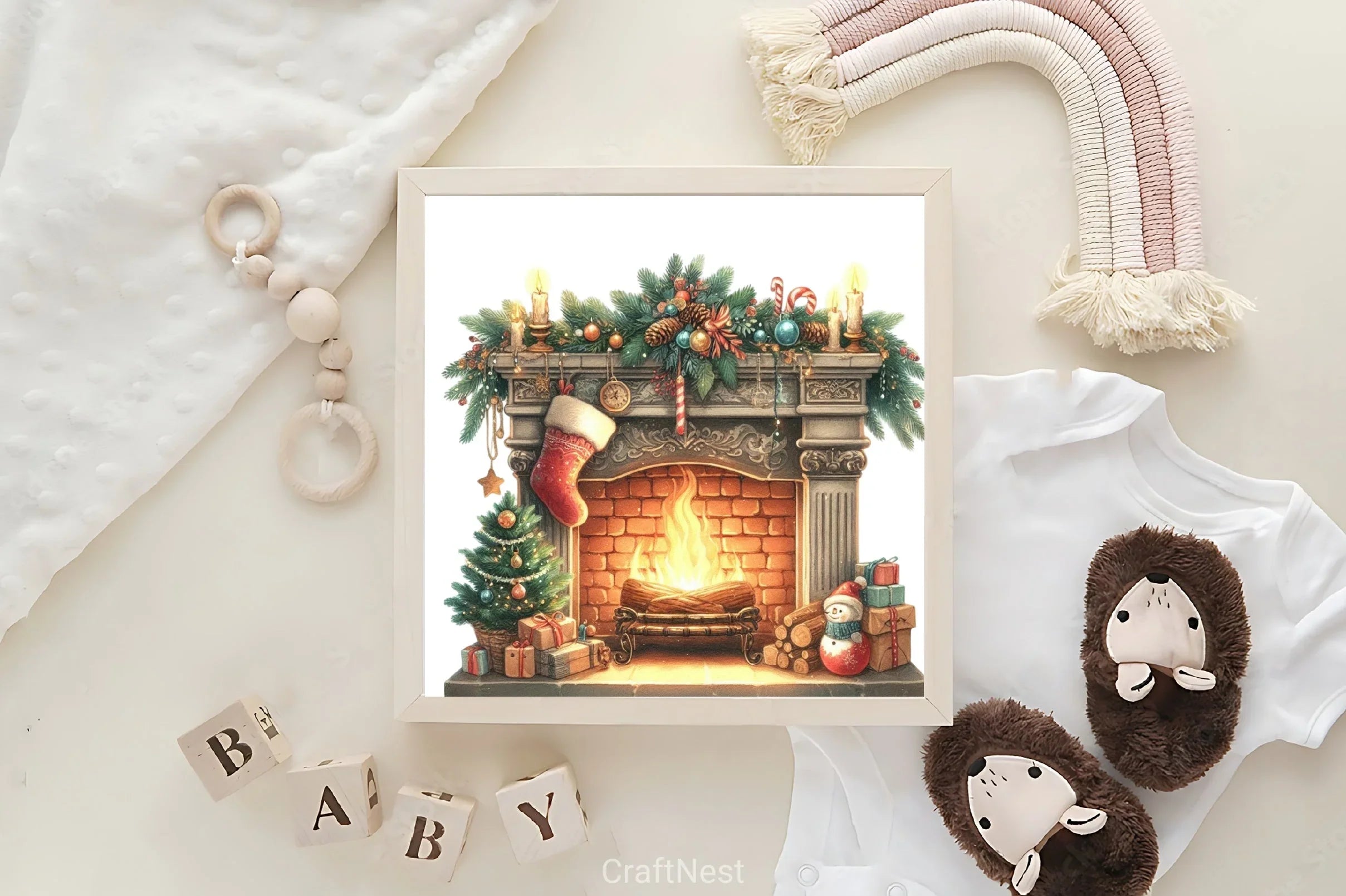 Retro Christmas Clipart Bundle 6 - CraftNest - Digital Crafting and Art