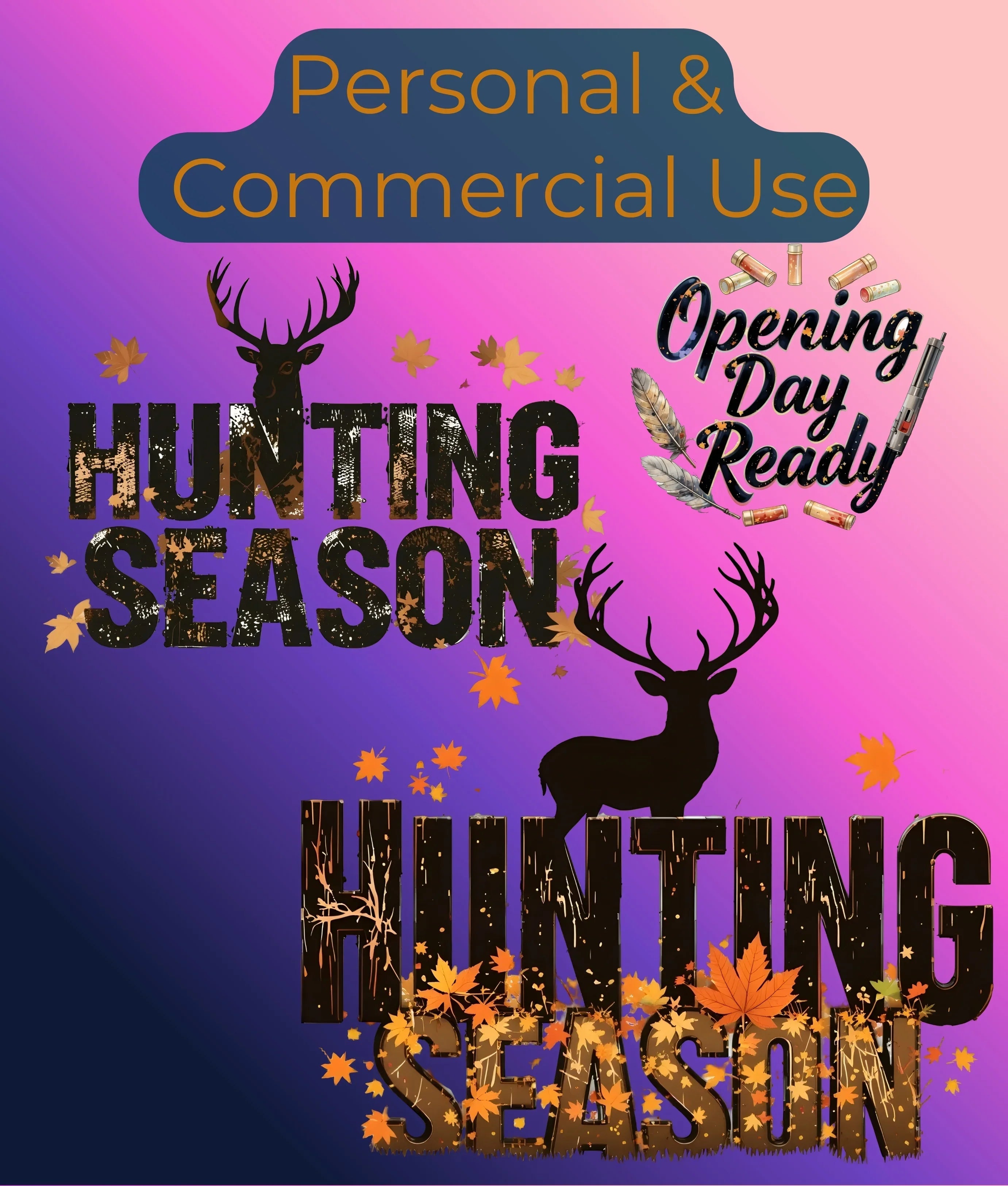 Hunting Season Clipart Bundle - CraftNest - Digital Crafting and Art