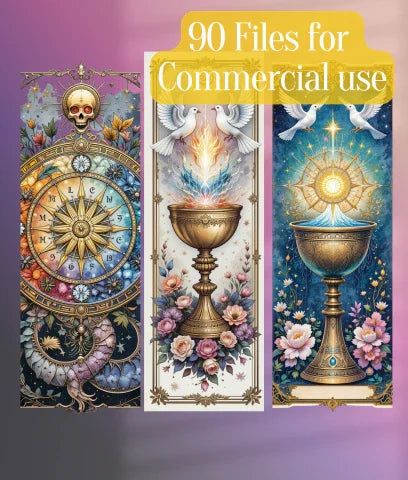 Tarot Bookmarks Junk Journal Clipart Bundle - CraftNest - Digital Crafting and Art