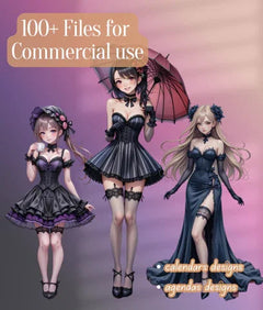 Gothic Lolita SVG Bundle - CraftNest - Digital Crafting and Art