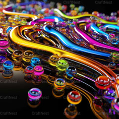Neon Cyber Textures - CraftNest - Digital Crafting and Art