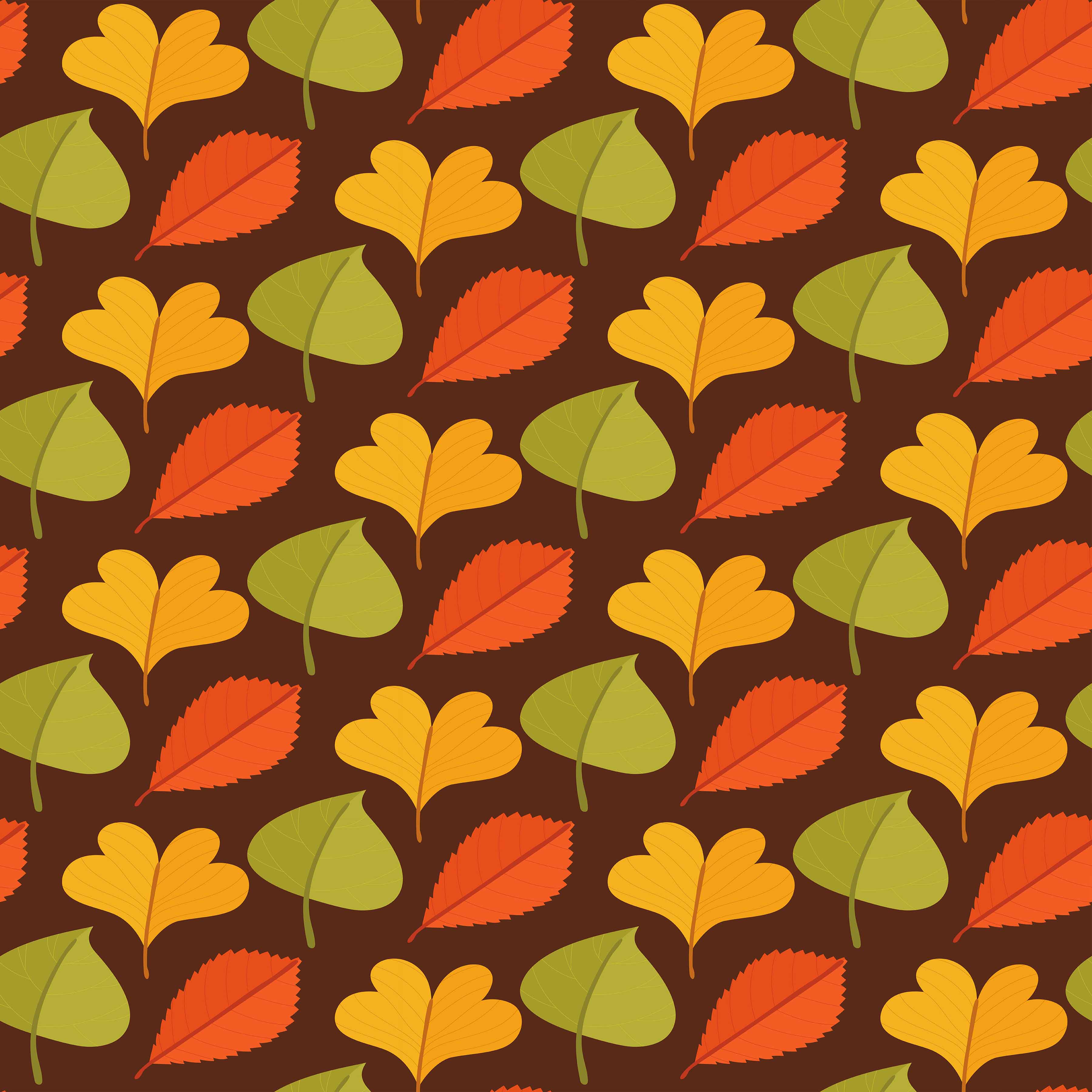 Fall Leaves Seamless Digital Paper - CraftNest - Digital Crafting and Art