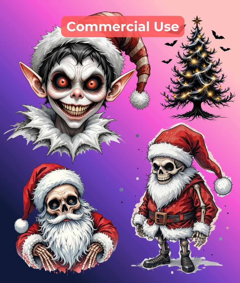 Ultimate Merry Creepmas Clipart Bundle - CraftNest - Digital Crafting and Art