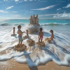 Ocean Serenity Stock Images - CraftNest - Digital Crafting and Art