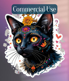 Dia de los Muertos Cats Clipart Bundle - CraftNest - Digital Crafting and Art