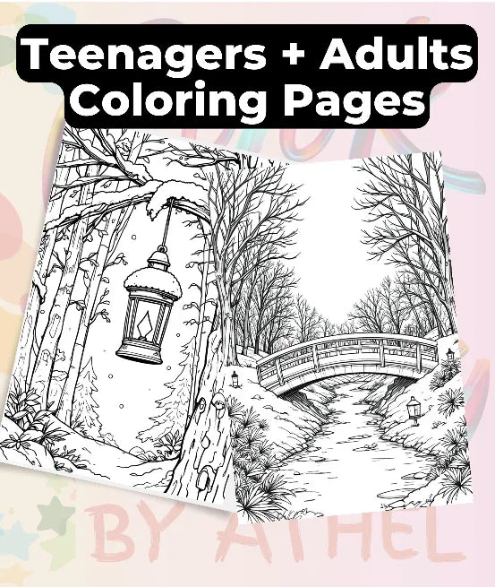 Cozy Winter Coloring Books Bundle - CraftNest - Digital Crafting and Art
