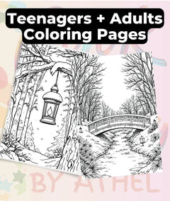 Cozy Winter Coloring Books Bundle - CraftNest - Digital Crafting and Art