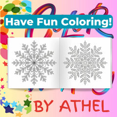 Snowflake Mandala Coloring Book Bundle - CraftNest - Digital Crafting and Art
