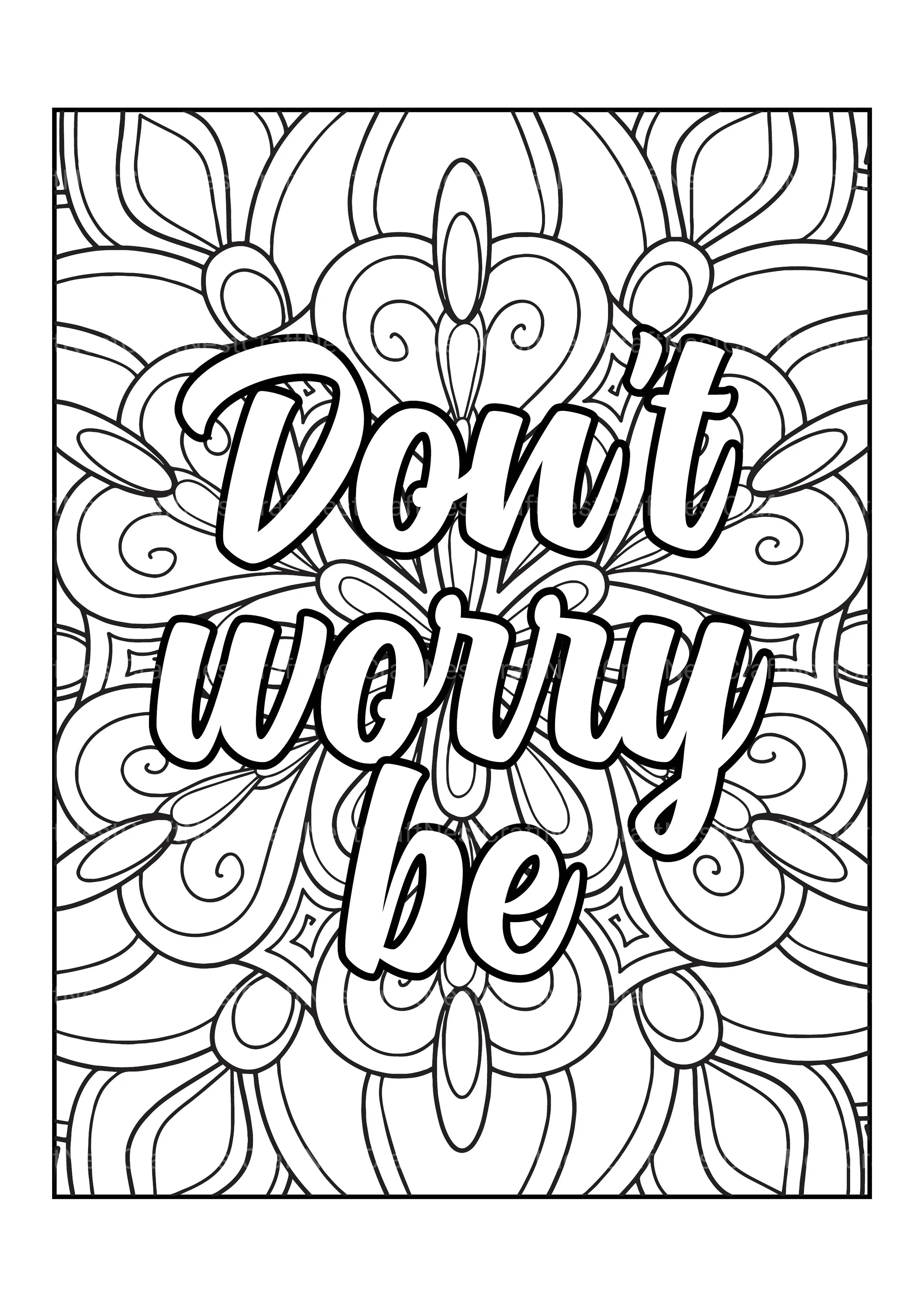 Motivational Quotes Coloring Book 12 - CraftNest - Digital Crafting and Art