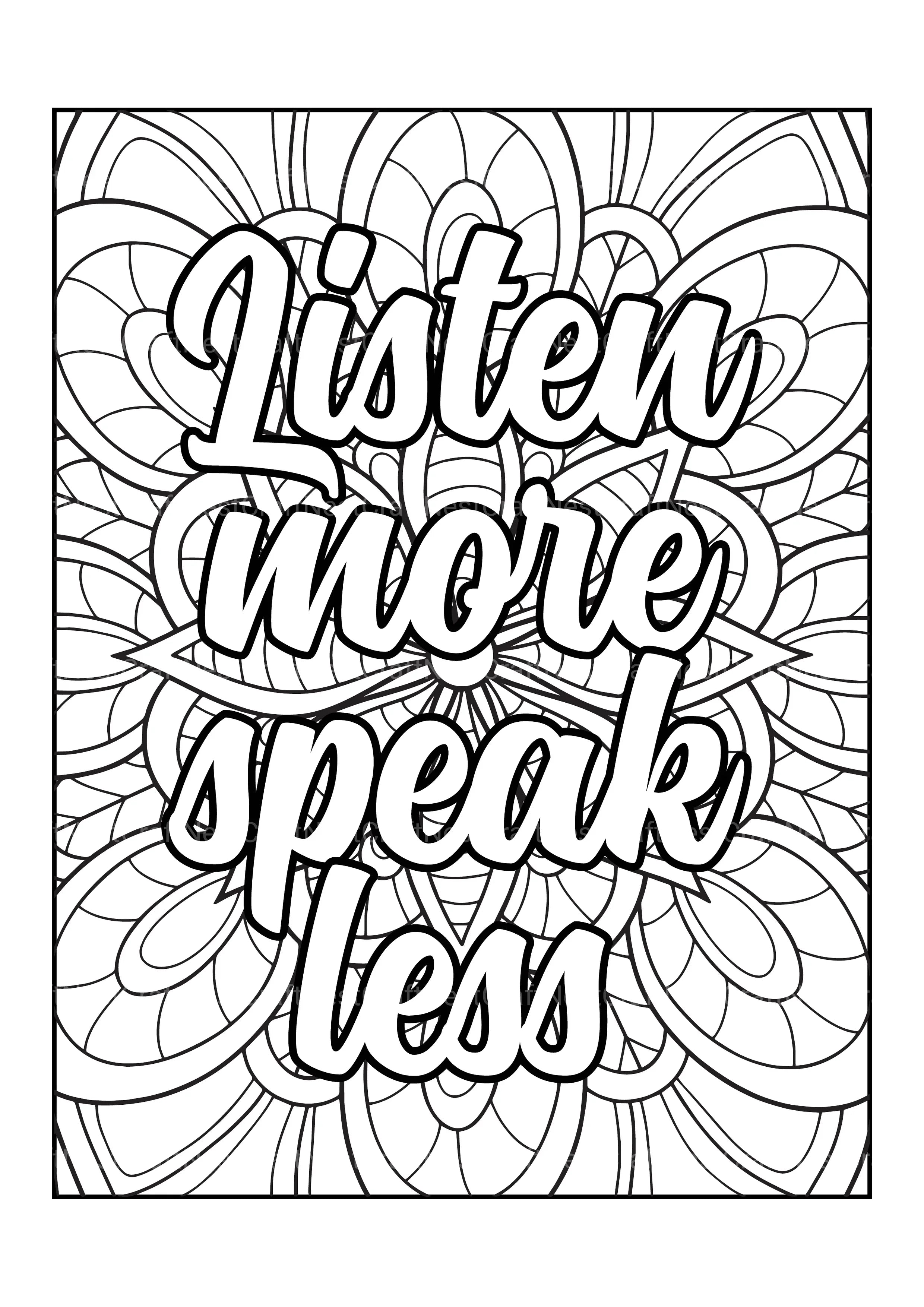 Motivational Quotes Coloring Book 12 - CraftNest - Digital Crafting and Art