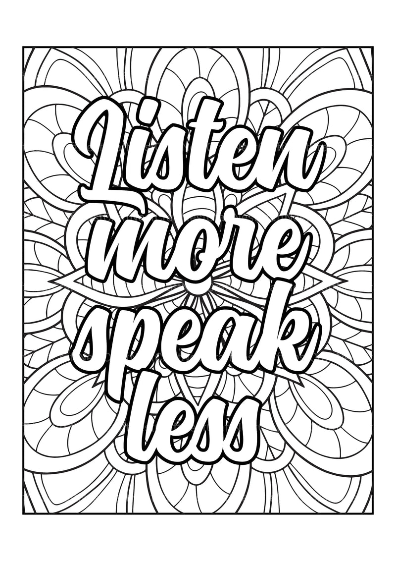 Motivational Quotes Coloring Book 12 - CraftNest - Digital Crafting and Art