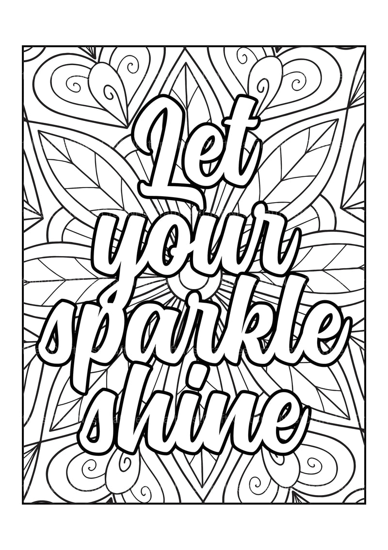 Motivational Quotes Coloring Book 12 - CraftNest - Digital Crafting and Art