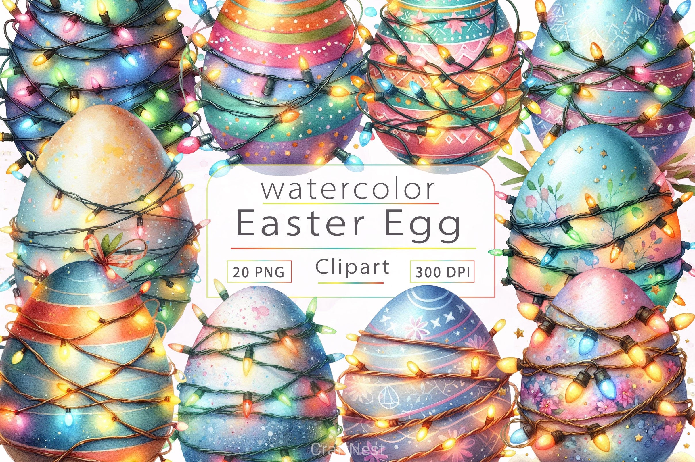 Easter Egg Clipart Bundle 4
