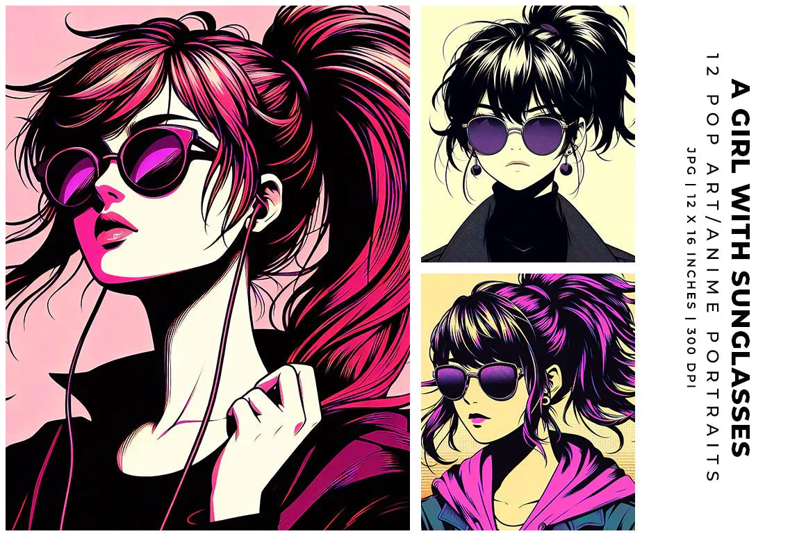 A Girl with Sunglasses - Women - CraftNest - Digital Crafting and Art