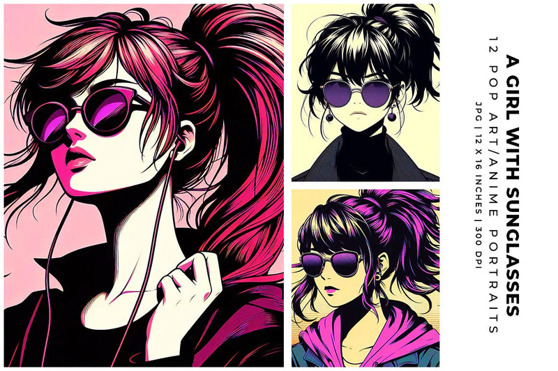 A Girl with Sunglasses - Women - CraftNest - Digital Crafting and Art