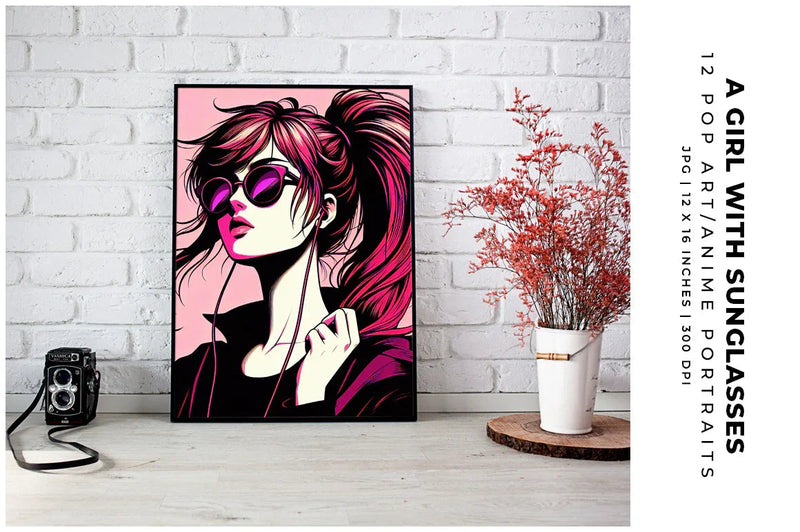 A Girl with Sunglasses - Women - CraftNest - Digital Crafting and Art