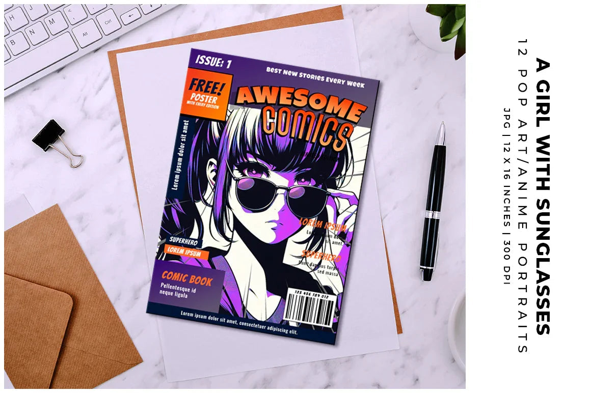 A Girl with Sunglasses - Women - CraftNest - Digital Crafting and Art