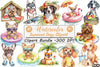 Summer Dogs Clipart Bundle