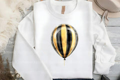 Black and Gold Balloons Clipart Bundle - CraftNest - Digital Crafting and Art