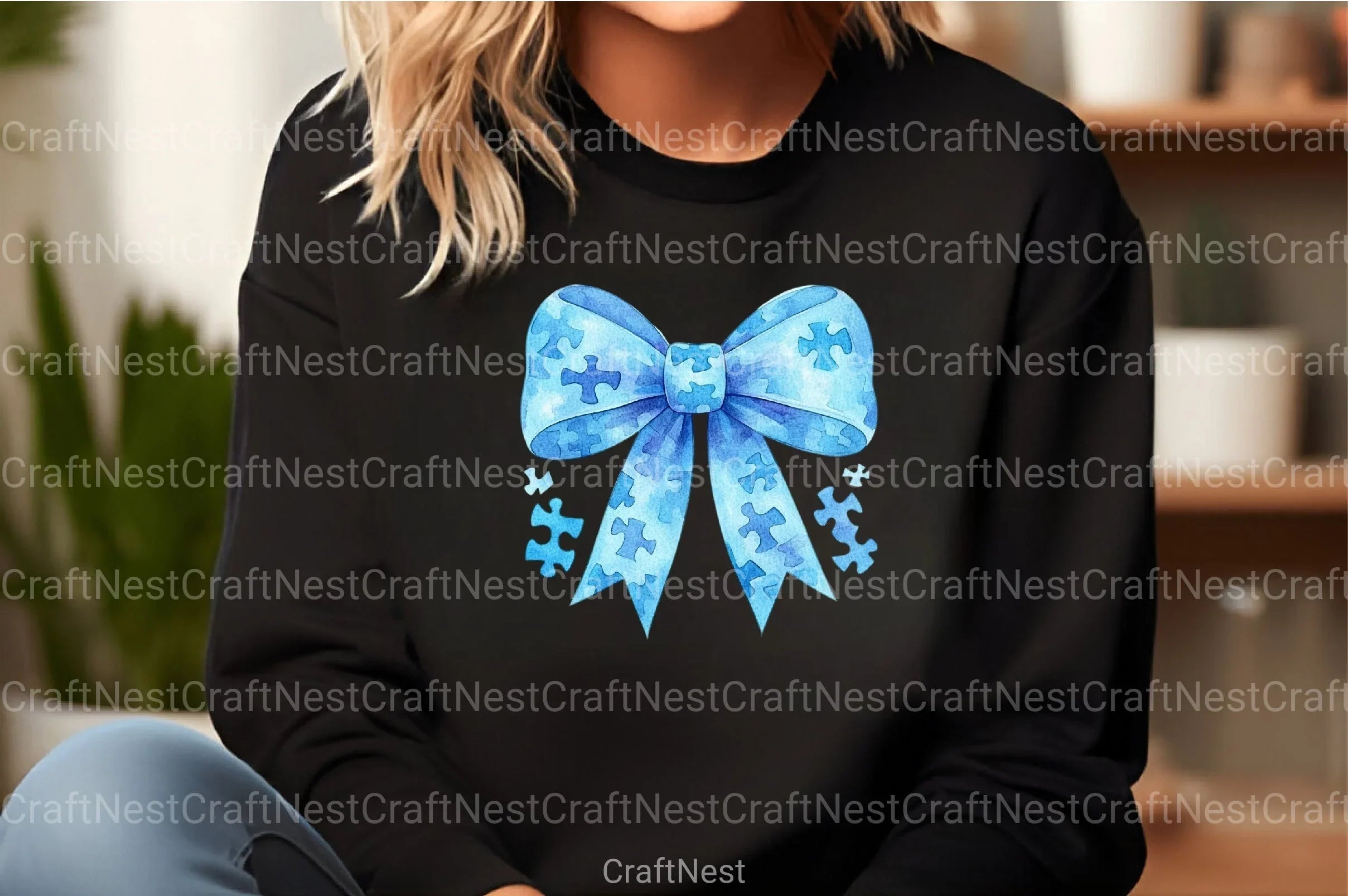 Autism Awareness Bow Clipart Bundle 345 - CraftNest - Digital Crafting and Art