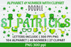 St. Patrick's Day alphabet Clipart Bundle