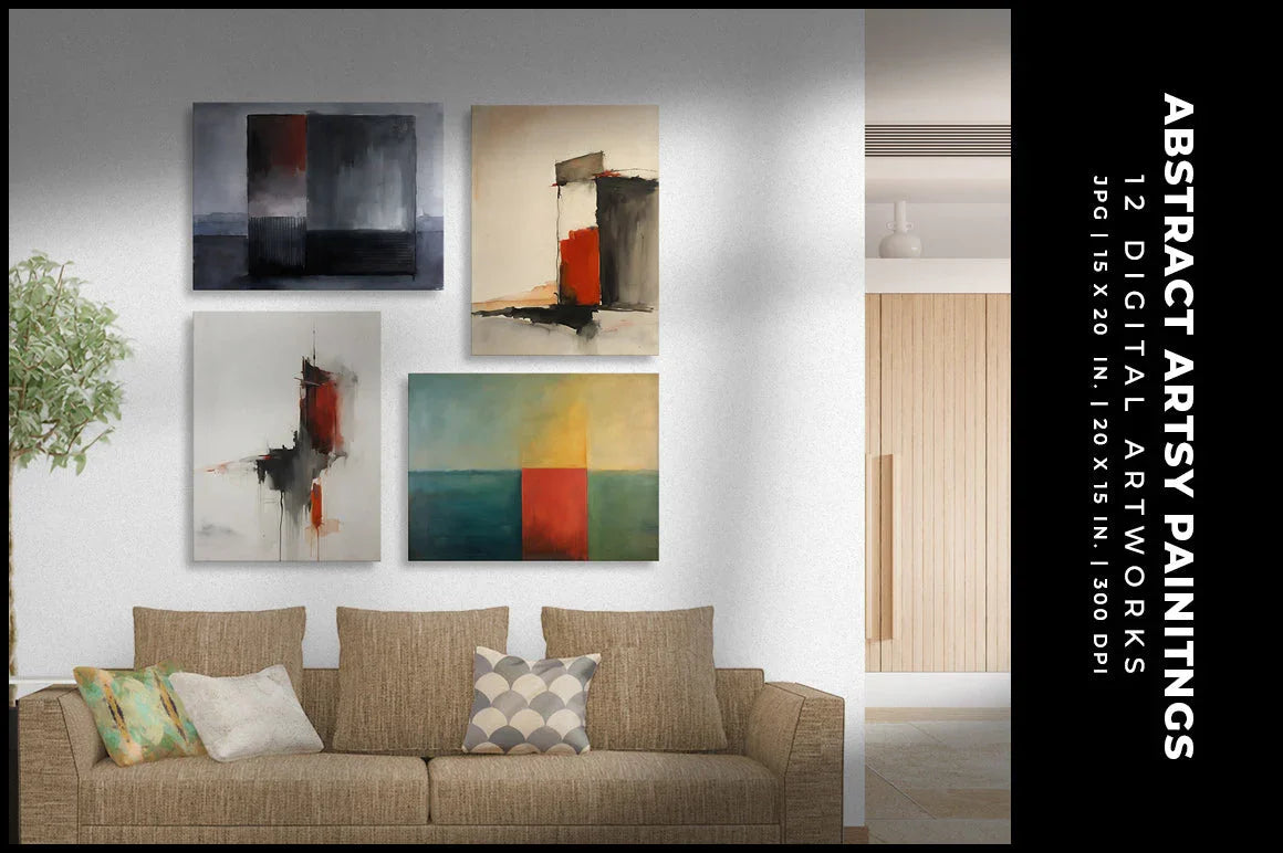 Abstract Artsy Paintings - Wall Art - CraftNest - Digital Crafting and Art