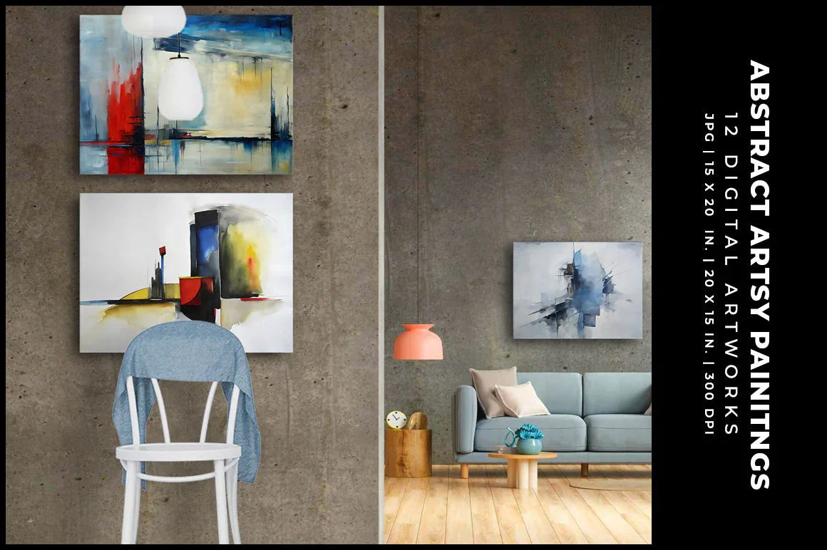 Abstract Artsy Paintings - Wall Art - CraftNest - Digital Crafting and Art