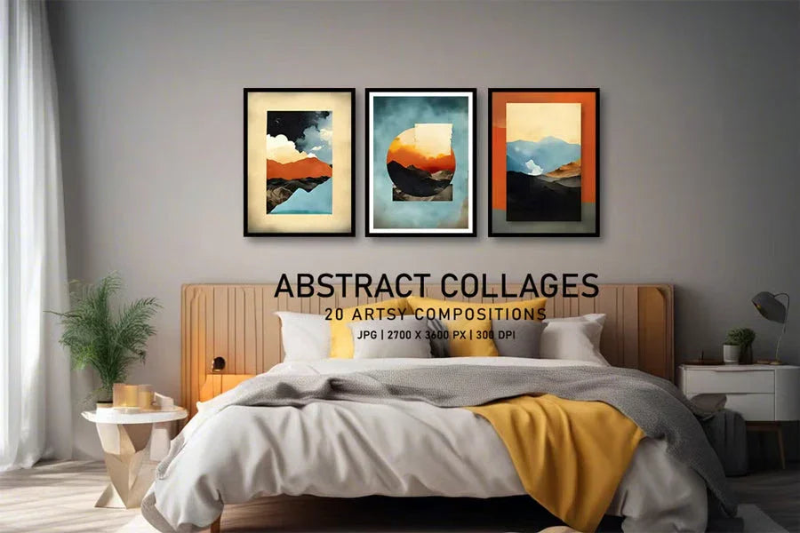 Abstract Collages - Wall Art - CraftNest - Digital Crafting and Art