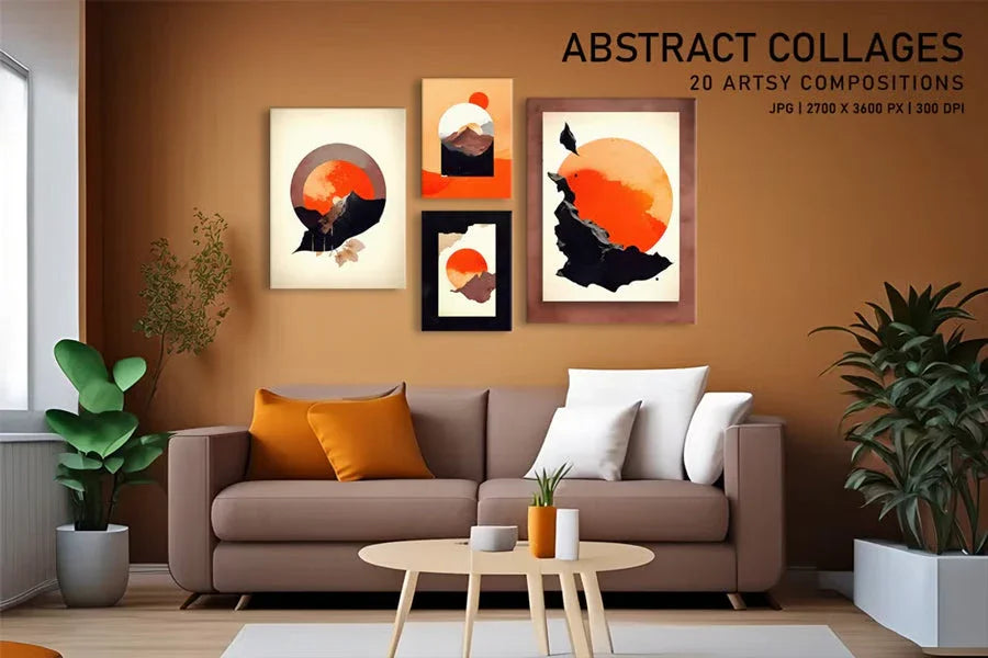Abstract Collages - Wall Art - CraftNest - Digital Crafting and Art