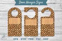 Abstract Door Hanger Signs Template Clipart Bundle - CraftNest - Digital Crafting and Art