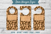 Abstract Door Hanger Signs Template Clipart Bundle