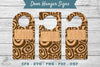 Abstract Door Hanger Signs Template Clipart Bundle