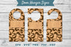 Abstract Door Hanger Signs Template Clipart Bundle