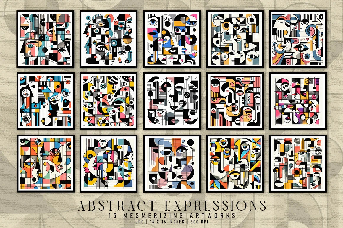 Abstract Expressions - Wall Art - CraftNest - Digital Crafting and Art