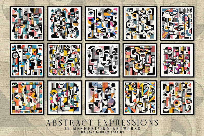 Abstract Expressions - Wall Art - CraftNest - Digital Crafting and Art